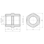Муфта обтискна SD Forte 20х3/4" НР - 2
