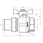 Кран кульовий "Американка" Icma 1/2" №347 - 2