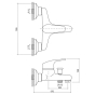 Смеситель для ванны Brinex 36W 006 - 2