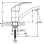 Смеситель для умывальника HAIBA MARS 555-15 CM HB0269 - 5