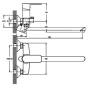 Смеситель для ванны Haiba Asio 006 Euro HB0850 - 2