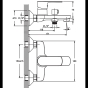 Смеситель для ванны Haiba Asio 009 Euro HB0866 - 4