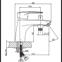 Смеситель для умывальника Haiba Hansberg 001 SH HB0821 - 4