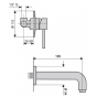 Смеситель для раковины Emmevi Piper CR45055 - 2