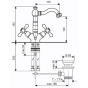 Змішувач для раковини Emmevi Old BR12615 - 2