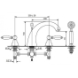 Смеситель для ванны EMMEVI Deco Ceramic BR121120 - 2
