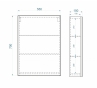 Дзеркальна шафа Aquarius Standard 55 (AQUARIUS12092) - 3