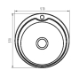 Мойка кухонная ZERIX Z510-06-180D decor (ZM0585) - 3