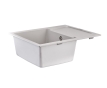 Мойка гранитная кухонная ZERIX ZS-6250S-01 White (ZX4587) - 2