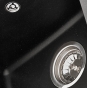 Мийка гранітна кухонна ZERIX ZS-6250S-14 Black metallic (ZX4594) - 3