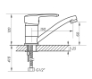Смеситель для раковины ZERIX PED-B 181 ZX0066 - 2