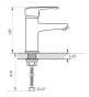 Смеситель для раковины ZERIX PUD1 146 ZX0204 - 3