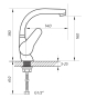 Змішувач для раковини ZERIX SOP1 146 ZX0189 - 2