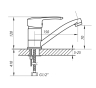 Смеситель для раковины ZERIX PAN-B 279 ZX0056 - 2