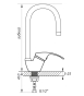 Смеситель для мойки ZERIX YUB 181 REFLECTOR YELLOW ZX0433 - 3