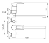 Змішувач для ванни ZERIX JLB 135 ZX2942 - 2