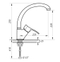 Смеситель для кухни Zerix DYU - 181 ZX2895 - 3