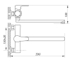Смеситель для ванной ZERIX PUD7 146 ZX2811 - 2