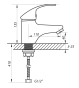 Смеситель для умывальника ZERIX BIT-A 270 ZX2755 - 2