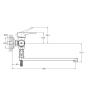 Смеситель для ванны G-Lauf NUD6-A045 - 2
