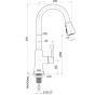 Смеситель для кухни Imprese Podzima Zrala ZMK02170815 - 2