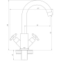 Змішувач для умивальника Globus Lux DUKAT SD4-101RS 97949003041923981 - 000022963 - 6