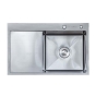 Кухонна мийка Insana Sider R 7850, 78*50*23 satin (А0056976) - 1
