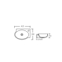 Раковина Qtap Leo 420x280x150 White (QT11111008LW) - 5