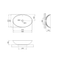 Раковина-чаша Qtap Dove 630x415x160 White (QT06118168W) - 4