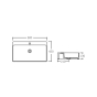 Раковина Qtap Nando LT 600х420х130 White (QT12116146W) - 4