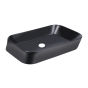Раковина Qtap Scorpio 550х390х120 Matt black без донного клапана (QT14112243MBN) - 1