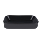 Раковина Qtap Scorpio 550х390х120 Matt black без донного клапана (QT14112243MBN) - 2