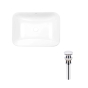 Раковина Qtap Scorpio 610х380х150 White з донним клапаном PU02 (QT1411K491WN47291) - 1