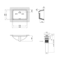 Раковина Qtap Stork 530x370x200 White с донным клапаном PU02O (QT15116032WN47293) - 6