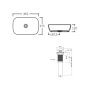 Раковина Qtap Aquarius 465x375x120 White с донным клапаном PU02 (QT21112185WN47295) - 6