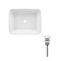 Раковина Qtap Tern 480х370х135 White с донным клапаном PU02 (QT17112074WN47301) - 1