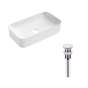 Раковина Qtap Tern 605x350x140 White з донним клапаном PU02 (QT17112270WN47304) - 1