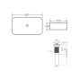 Раковина Qtap Tern 605x350x140 White з донним клапаном PU02 (QT17112270WN47304) - 4
