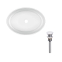 Раковина Qtap Kolibri 500x360x140 White с донным клапаном PU02 (QT10113054WN47311) - 1