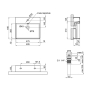 Раковина Qtap Nando LT 500х420х120 Matt black с донным клапаном PU03O (QT12112173SMBMBN47322) - 6