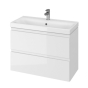 Тумба с раковиной Cersanit В06 Moduo Slim 80 белый (UN509-044) - 1