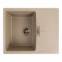Гранитная мойка для кухни Platinum 6250 Zirkone матовый сафари (PLA000040790) - 1
