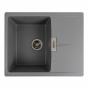 Гранитная мойка для кухни Platinum 6250 Zirkone матовый, серый металлик (PLA000040792) - 1