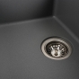 Гранитная мойка для кухни Platinum 6250 Zirkone матовый, серый металлик (PLA000040792) - 5