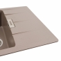 Гранітна мийка для кухні Platinum 7850 Roma матова Дюна (PLA000038110) - 5