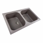 Гранитная мойка для кухни Platinum 7950 Equatoria матовая Дюна (PLA000040405) - 2