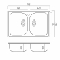 Гранитная мойка для кухни Platinum 7950 Equatoria матовая Мокко (PLA000035803) - 2