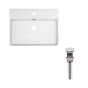 Раковина Qtap Nando LT 600х440х130 White с донным клапаном PU02O (QT12112173WN47326) - 1