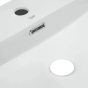 Раковина Qtap Nando LT 600х440х130 White с донным клапаном PU02O (QT12112173WN47326) - 3