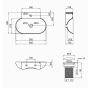 Раковина Qtap Cardinal 565х400х130 White с донным клапаном PU02 (QT0411K177WN47330) - 5